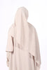 NEW/ RAMADHAN SALA / Prayer Dress with attached Embroidery sheila/ Beige