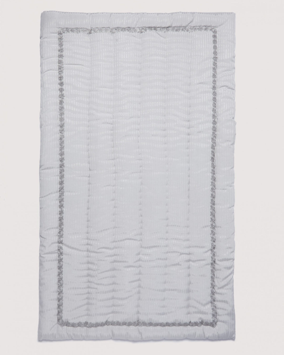 Grey Lined  Embroidery Prayer Mat